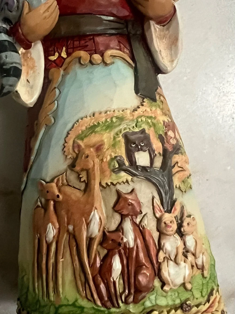 Jim Shore Santa with Woodland Animals Christmas Ornament 2016 NWT